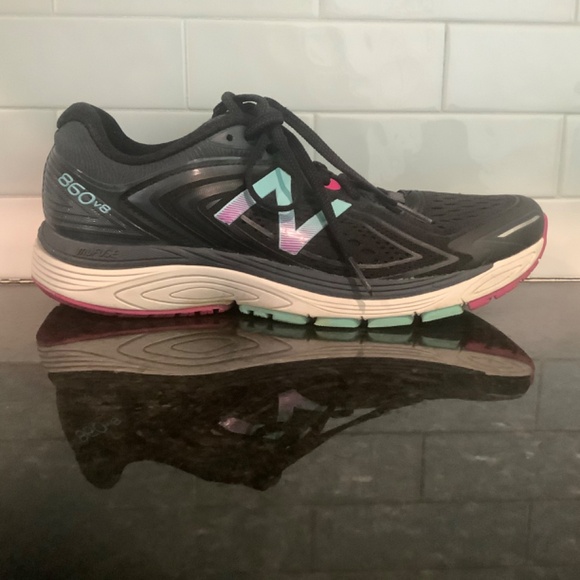 860v8 Black/Poisonberry Shoes ASYM Counter Size 9 - Picture 7 of 12